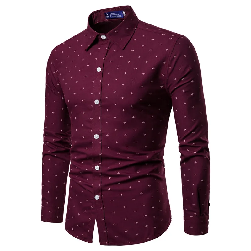 mens anchor pattern shirt 03