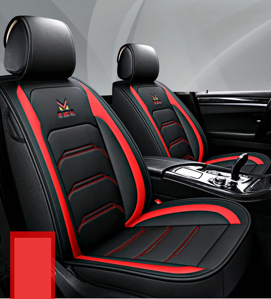 Универсальный кожаный чехол для автомобильного сиденья на заказ для Volkswagen vw passat b5 polo golf tiguan jetta touran, подушка для автомобильного сиденья