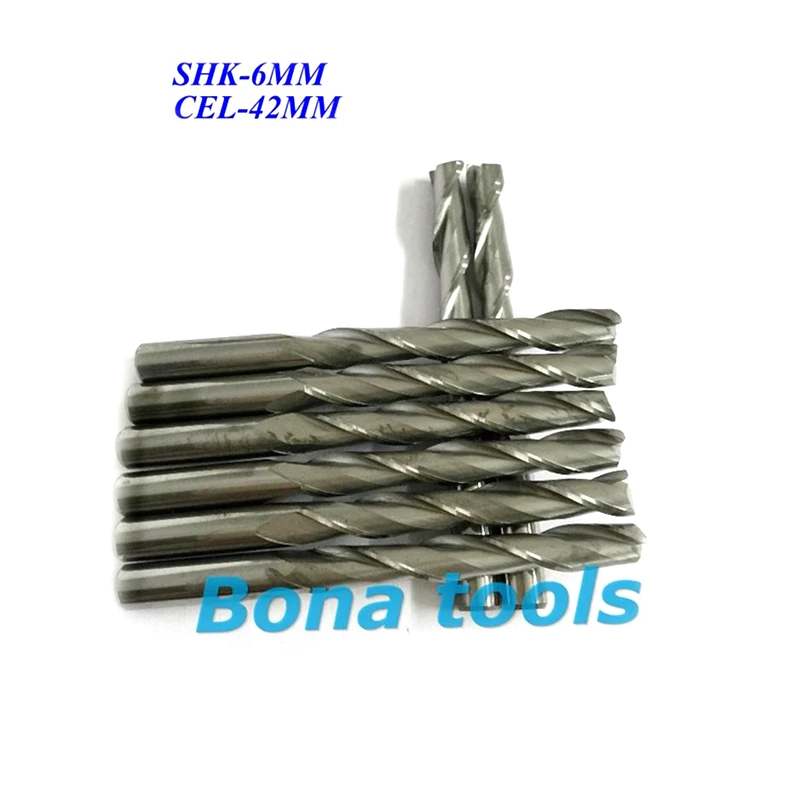 

5 pcs 6*42MM 2 Flutes CNC Router Tools, Carbide Bits, Wood Cutters,Spiral End Milling Cutters,Engraving Carving Tool,Router Bits