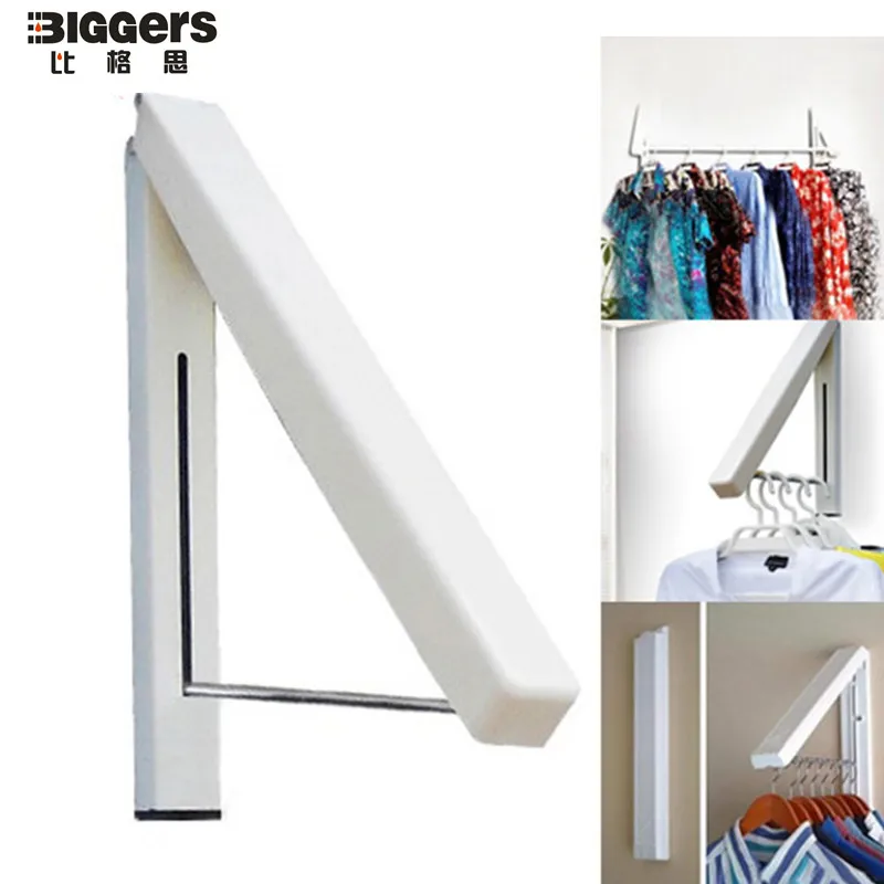 

Free shipping,Folding Wall clothes Hanger Mount Retractable Waterproof Hangers Clothes Rack Towel Clothers Organizationn