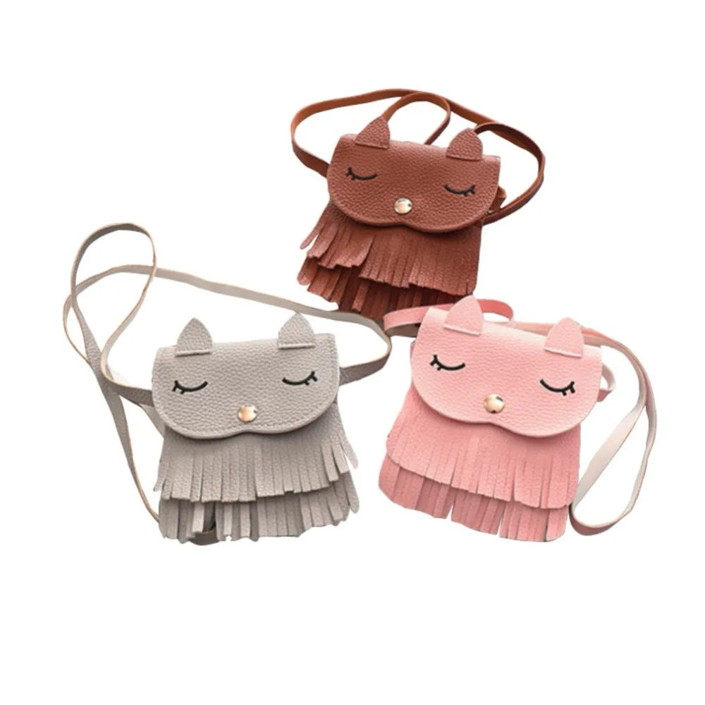 Ребенок сумка Пеленки Сумки из искусственной кожи, для детей Девушки Сумочка изображениями животных мама мешок высокое качество мини сумка