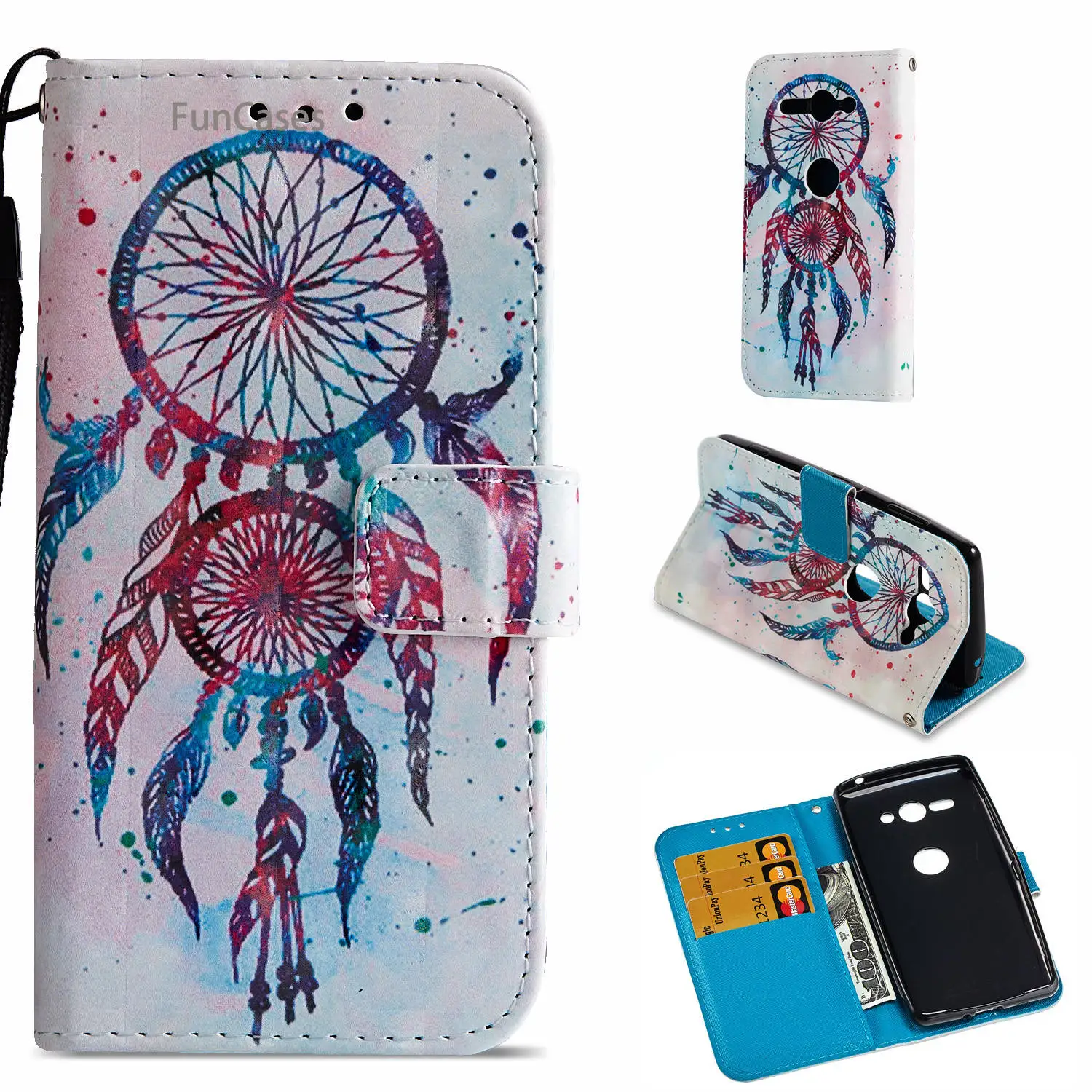 3D Unicorn Flip Phone Case sFor Estojo Sony XZ2 Compact Soft Silicone Cute Bumper Xperia | Мобильные телефоны и