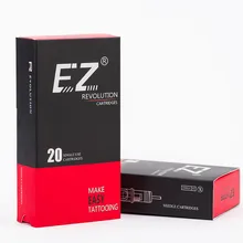 EZ New Revolution Needle Cartridge Regular Long Taper Curved Magnum Tattoo Needle for Cartridge Tattoo Machine 20PCS/Box