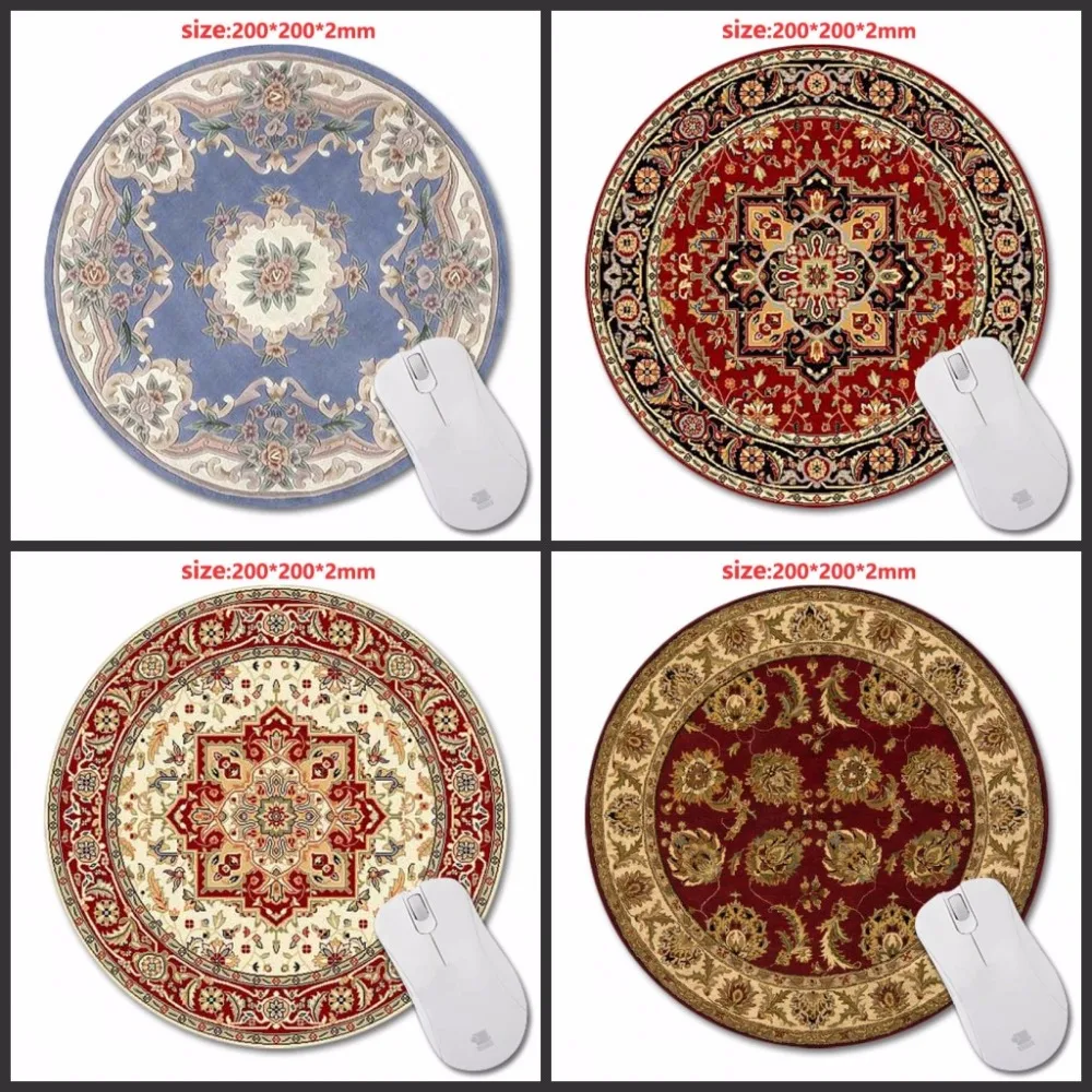 

Congsipad Persian Carpets 3D printing round rubber mouse pad size 200 mm * 200 mm lasting computers and laptops mouse pad