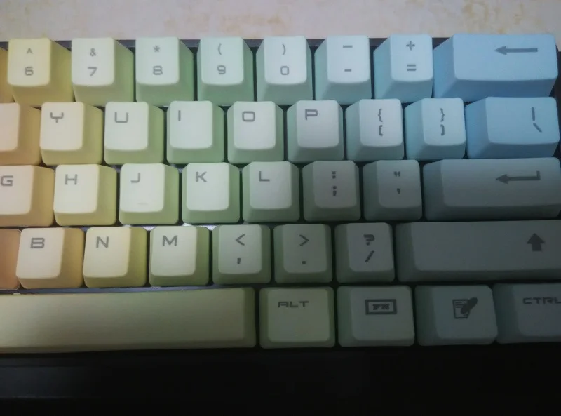 Механические клавиши клавиатуры PBT keycap TKL 87 key Rainbow ANSI игровая клавиатура keycaps