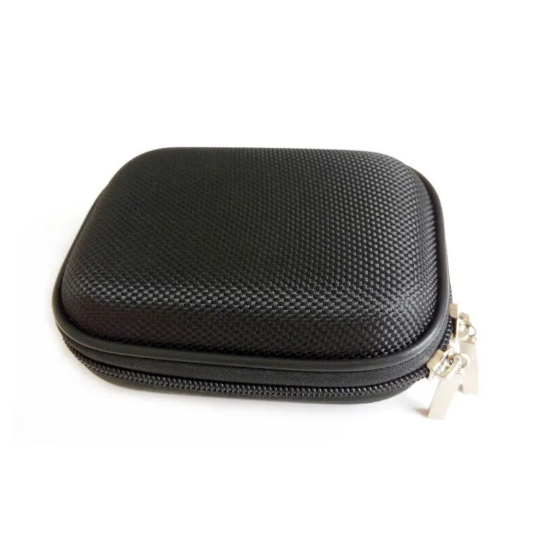 

Oxford Material Hearing Aid Case Portable Earphone Box Black Color