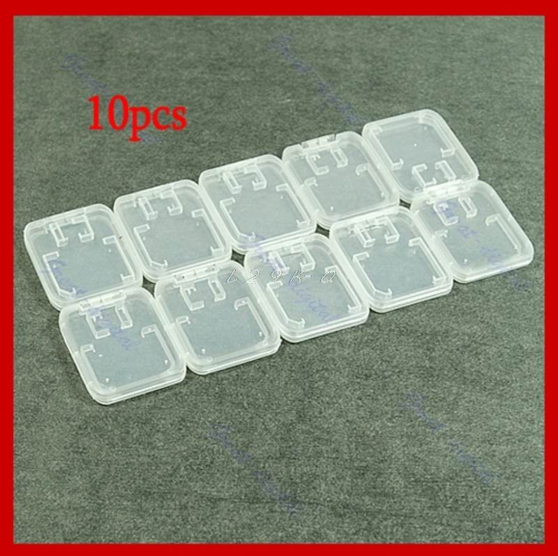 

Feamos 10pcs TF MiC SDHC Micro SD Memory Card hard Plastic Box Case White New l29k