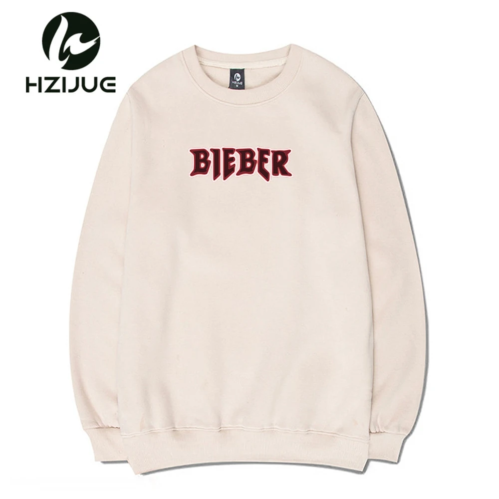 HZIJUE Hot Brand New Winter Fleece Justin Bieber men and woman O-neck Fashion Hoodies Pure 1:1 Cotton Single Men Causal Hoodies