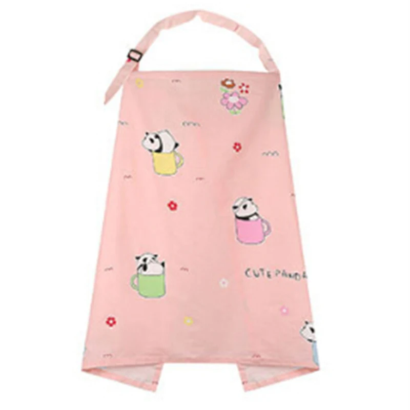 Хлопковый наружный коврик для кормящих мам и кормящих мам, фартук, накидка для кормления грудью, шарф, полотенце - Цвет: Pink
