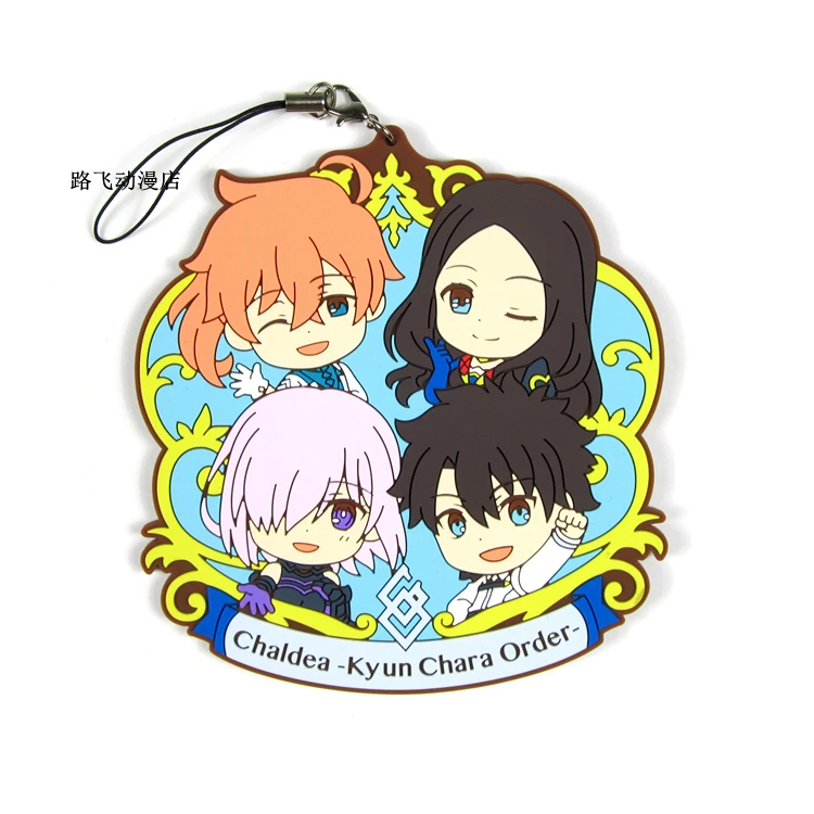 Fate/Grand для Fujimaru рицка фигурку аниме модель резиновые мобильный телефон брелки в
