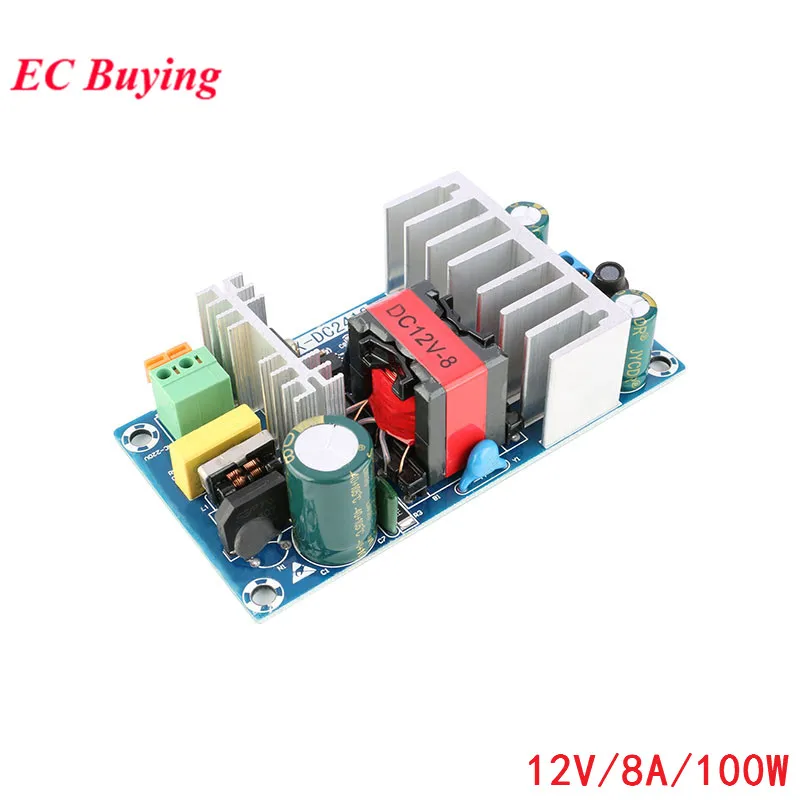

Power Supply Module AC-DC 12V 8A 100W AC to DC Switching Power Supply Module Buck Step Down Bare Board