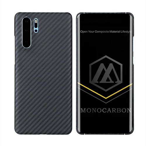 MONOCARBON арамидного волокна чехол для huawei P30 P30Pro с 4 с цельными краями Тонкий углеродного волокна защитные чехлы пуленепробиваемый Материал