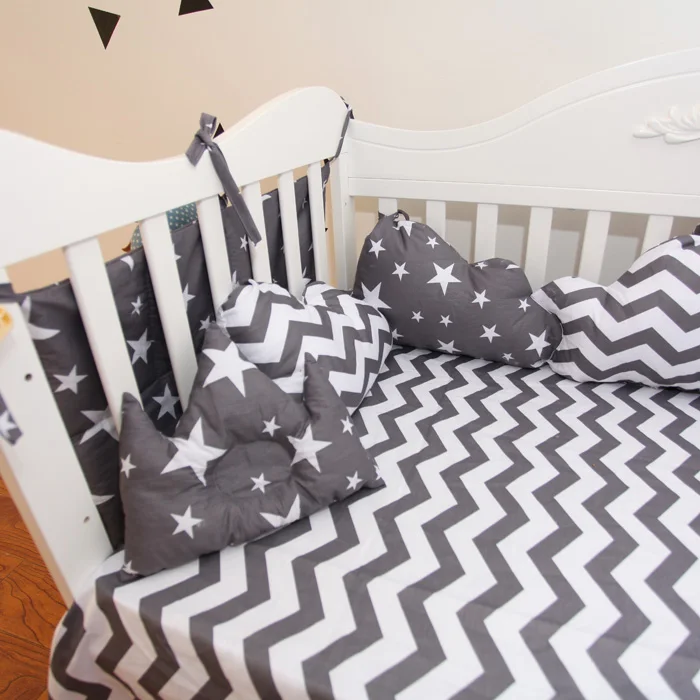 chevron cot bedding