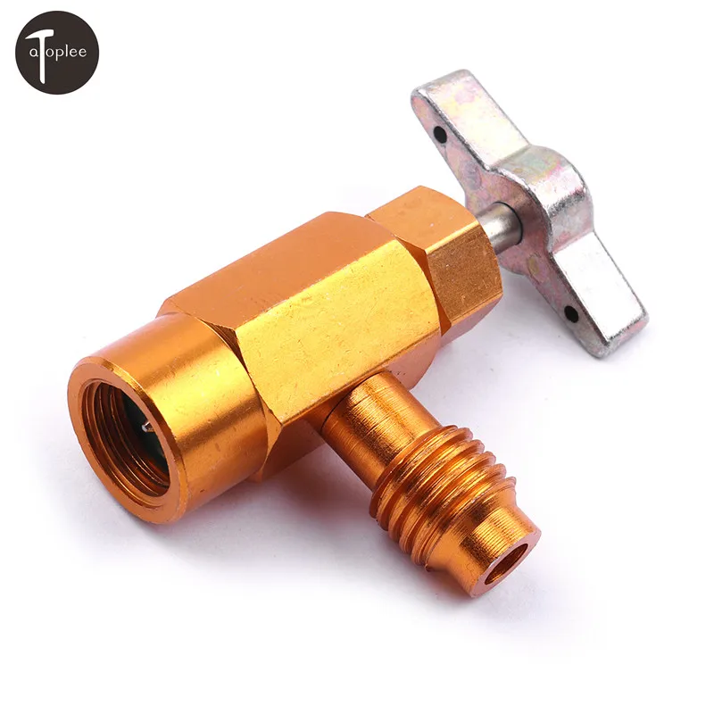

Car 1/2" ACME Thread Refrigerant Can Tap Bottle Opener Aluminum Connecting Manifold Gauge&Auto A/C System Charging Hose