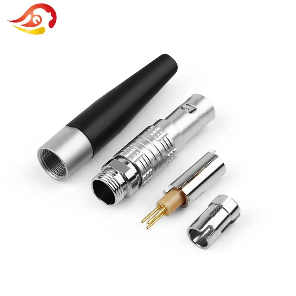 QYFANG 2 3 Pins Earphone Plug HiFi Headphone Pin Metal Adapter DIY Audio Jack Stereo Solder Wire Connector For Edition ED15 K812