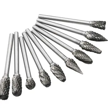 

Rotary Burr Set 10x 1/8 CNC Engraving Cutter Head with Ced 6mm Carbide Tool Milling Tungsten Carbide Tool Rotary Burr Set