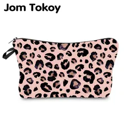 Jom Tokoy водостойкая сумка для макияжа леопардовая косметичка Органайзер Сумка женская многофункциональная косметичка hzb974