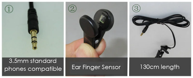 7 Cardio EAR CLIP Heart Rate Pulse Meter Sensor for KETTLER cardio fitness equipment Accessories heart rate monitoring