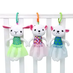 Мультфильм животных Мягкие плюшевые куклы колокольчик музыкальная коляска кроватки висит игрушечные лошадки кукла YH-17