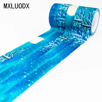 

Colored Washi Masking Paper Tape Set Sticky Decorative Adhesive Tape Set Accessory DIY Office Stationery Scrapbook 1PCS/Lot