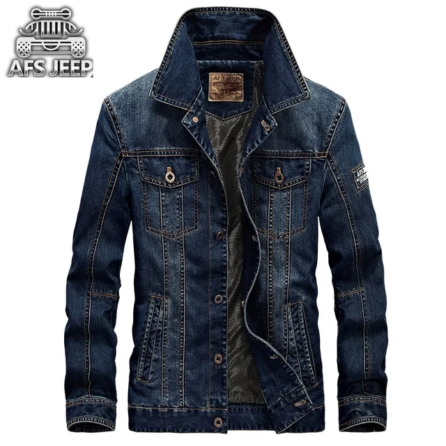 Afs Jep moda 2017 hombres Denim chaqueta para hombres