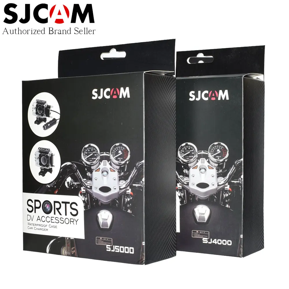 

100% Original SJCAM Brand Motorcycle Waterproof Case Charger for SJCAM SJ4000 Series SJ5000 Series Accessories for SJ5000X 4K