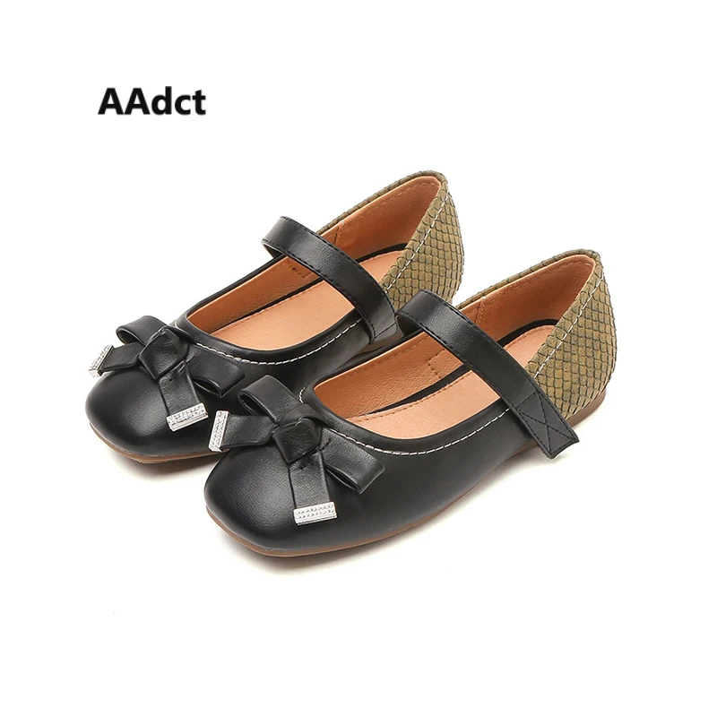 

AAdct new Autumn Fashionable Bow girls shoes Princess korean soft sole Children shoes for girls High quality kids shoes