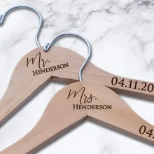 2 шт./лот на заказ вешалка для невесты, персонализированное имя, дата вешалка для свадебного платья, Свадебная Вешалка для жениха, подружки невесты, Лучший человек