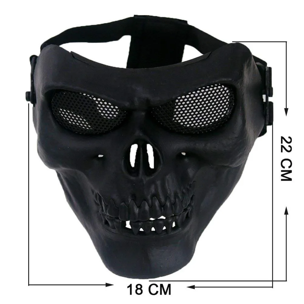 CS боевой тактический Airsoft маска, военные Зомби Череп Маска, Открытый Охота Wargame Скелет щитки