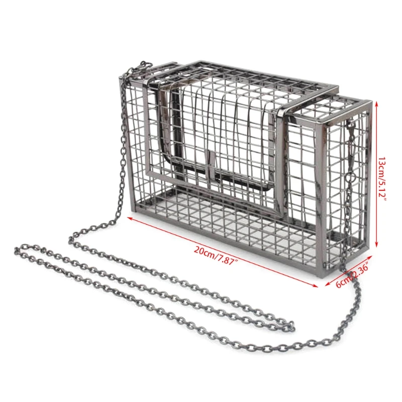 2018 Metal Hollow Women's Shoulder Crossbody Bags Evening Bag Luxury Lady Bags Cage Fashion Handbag Clutch THINKTHENDO