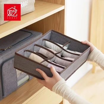 

Foldable Underwear Organizer Storage Box Closet Organizer Bra Socks Organizer