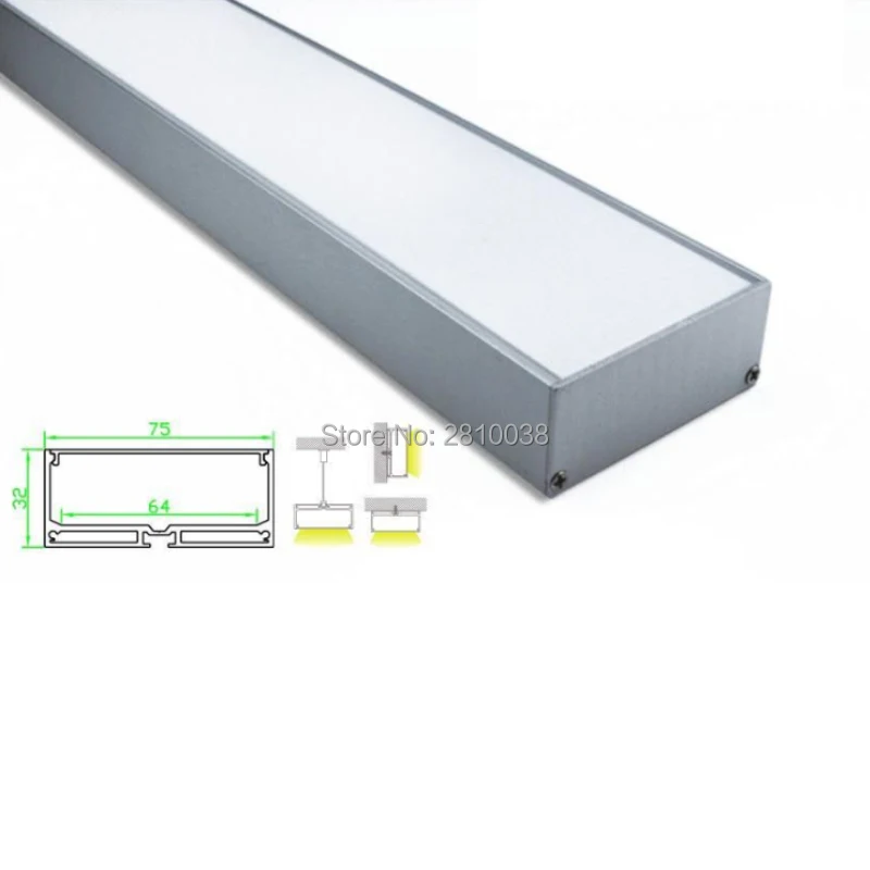 10 Sets/Lot U type Anodized silver LED aluminum profile Extruded Aluminium led profile led Channel housing for suspending lamps 10 Sets/Lot U type Anodized silver LED aluminum profile Extruded Aluminium led profile led Channel housing for suspending lamps