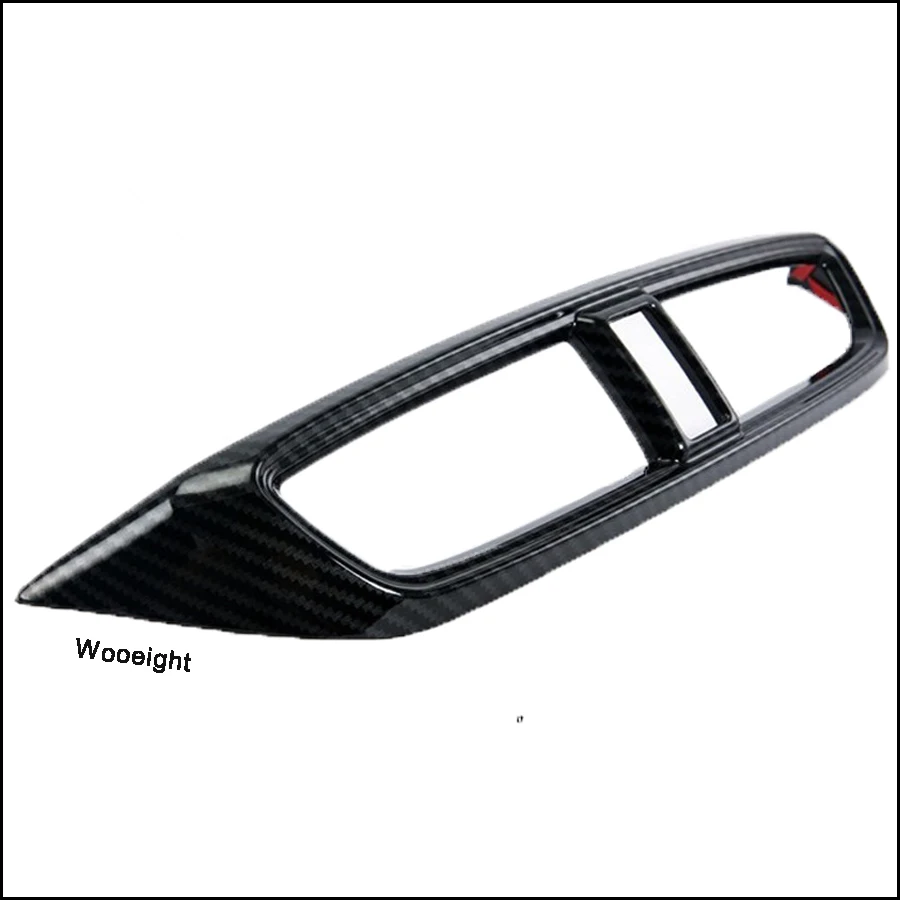 New ABS plastic Car-styling Carbon Fiber Car Interior Middle Air Vent Outlet Panel Cover Trim Frame For Honda CRV CR-V 2017 2018 (1)