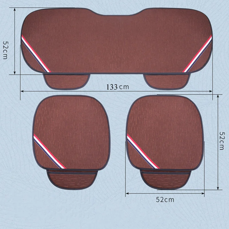 Универсальный чехол для автомобильных сидений Подушка четыре сезона дышащий передний задний льняной протектор коврик авто украшение интерьера