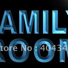 LK697-Семья номер домашнего декора Дисплей светодиодный знак неонового света