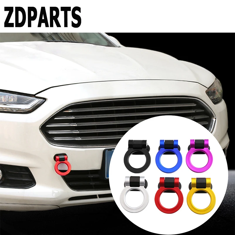 

ZDPARTS Car Styling Decoration Trailer Hooks Tow Sticker For Renault Megane 2 Logan Captur Alfa Romeo 159 Chevrolet Cruze Jeep