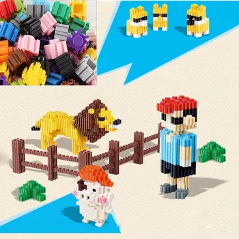 

200 Pcs/Pack Children Kids Blocks Educational Learning Building Toy DIY 0.9cmx0.8cm Bricks Creative Gifts