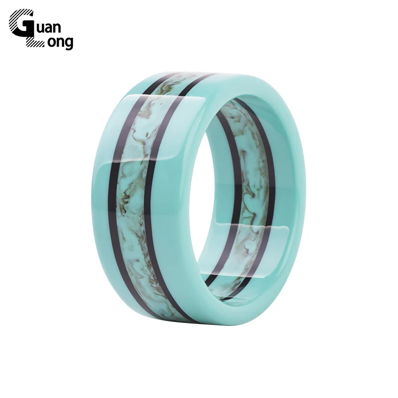 

GuanLong 2017 New Fashion Elegant Resin Craft Bangle Bracelets Puseiras For Ladies High Street Show Jewelry