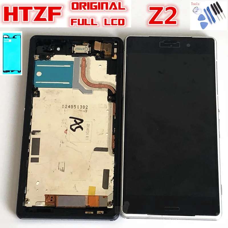 Сенсорный экран для Sony Xperia Z2 D6502 D6503 L50W D6543 ЖК-дисплей дигитайзер в сборе