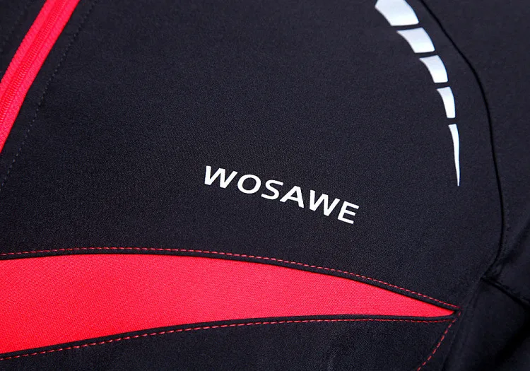 WOSAWE Мужская Женская велосипедная куртка ветрозащитная велосипедная ветровка с длинным рукавом велосипедная рубашка Ciclismo горный велосипед Джерси
