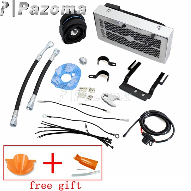 

Chrome Motorbikes Reefer Oil Cooler Fan Cooling System for Harley Softail 2001-2007