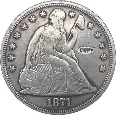 

1871-CC Seated Liberty Dollar COINS COPY