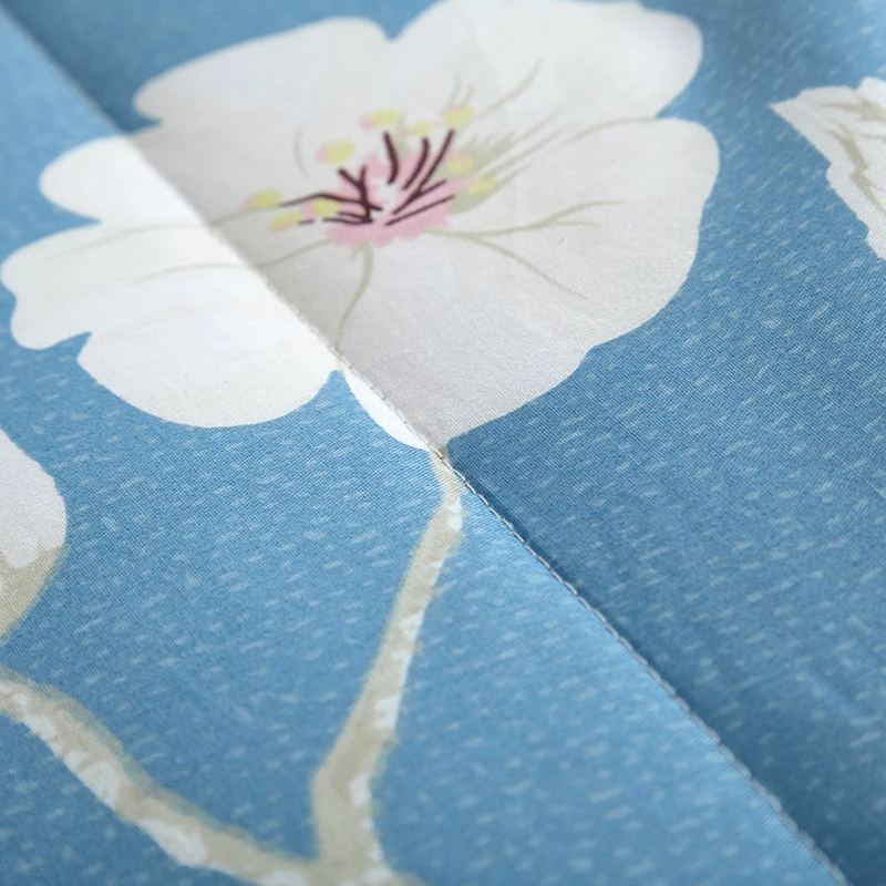 Svetanya цветочный принт пледы одеяло тонкий хлопок стичинг одеяло постельные принадлежности наполнитель Твин Королева Размер