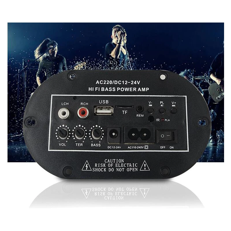 

Quality Car Amplifier MP3 Decoding Board 150w Module FM Radio USB TF AUX Remote Control Vehicle Wireless Audio Decoder Module