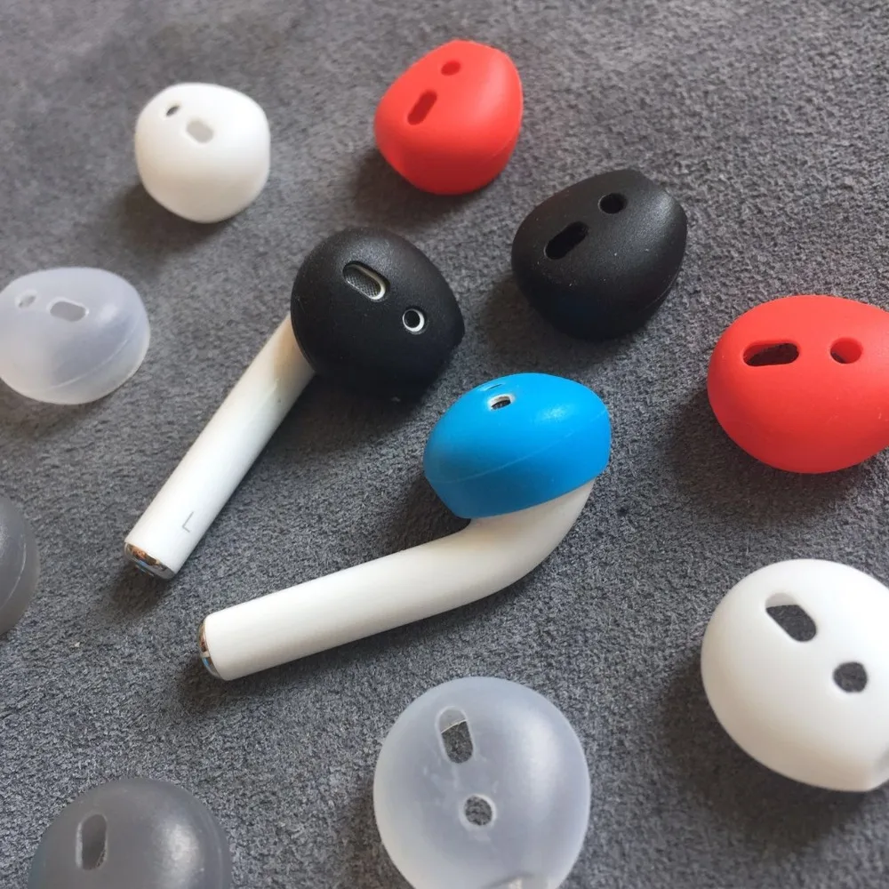 2 шт./пара амбушюры для Airpods Беспроводной Bluetooth для iphone 7 7plus наушники силиконовые вкладыши Шапки наушники чехол подушечки вкладышей