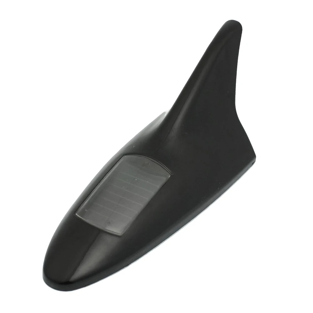 

TOYL Amico Car Solar 8 LED Flash Light Car Roof Antenna Fin Shark Fin Not Real Antenna Car-styling Decoration Accessories