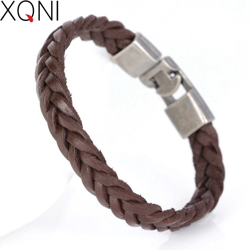 Новые модные высококачественные повязки для мальчиков модные кожаные браслеты винтажные изделия ручной работы Новинка очаровательные брендовые браслеты для мужчин