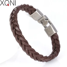 Новые модные высококачественные повязки для мальчиков модные кожаные браслеты винтажные изделия ручной работы Новинка очаровательные брендовые браслеты для мужчин