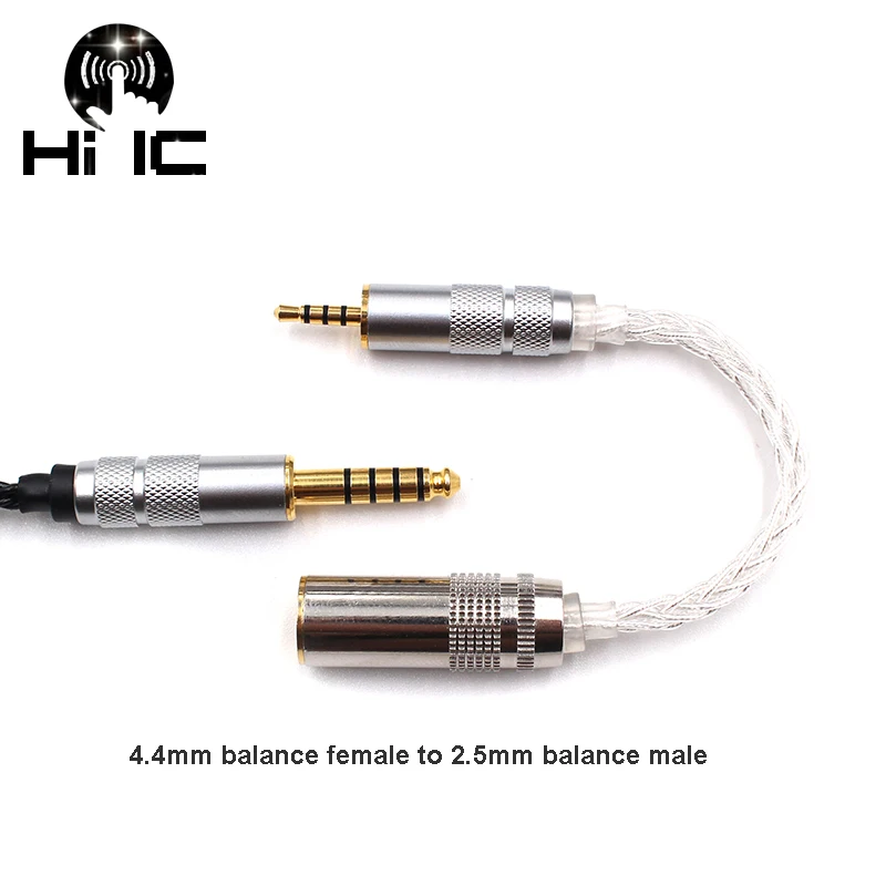 

Adapter Converter Headphone Jack 2.5mm 4.4mm balance 3.5mm stereo Male Female Interface Plug HiFi Audio Stereo Cable 8 Cores