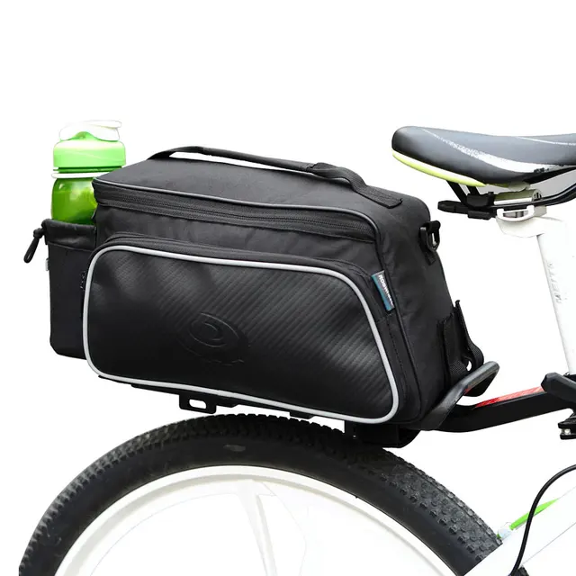 ROSWHEEL Bicycle Carrier Bag Rack Trunk Bike Luggage Back Seat Pannier Outdoor Cycling Storage